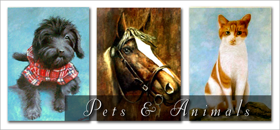 Left: Nelson Dog Portrait Middle: Beamer Horse Portrait Right: Heinz Cat Portrait Left: Nelson Dog Portrait Middle: Beamer Horse Portrait Right: Heinz Cat Portrait